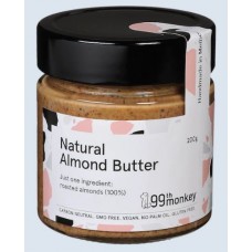 99th Monkey Almond Butter Natural 200g